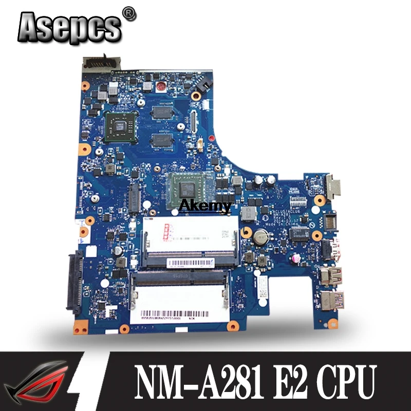 

NM-A281 mainboard For Lenovo G50-45 laptop motherboard ACLU5/ACLU6 NM-A281 with E2 CPU R5 M230 GPU Test work 100% original