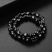 Горячее предложение, модный браслет на ногу с магнитным камнем для мужчин и женщин, черный браслет на лодыжку, подарок для похудения, браслет на ногу, ювелирное изделие, уход за ногами