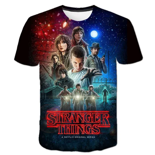 Stranger Things season 3 T Shirt Girl Upside Down Tshirt Eleven Girls Graphic Grunge T-shirt Teen Tee Shirts Children Clothing S1301
