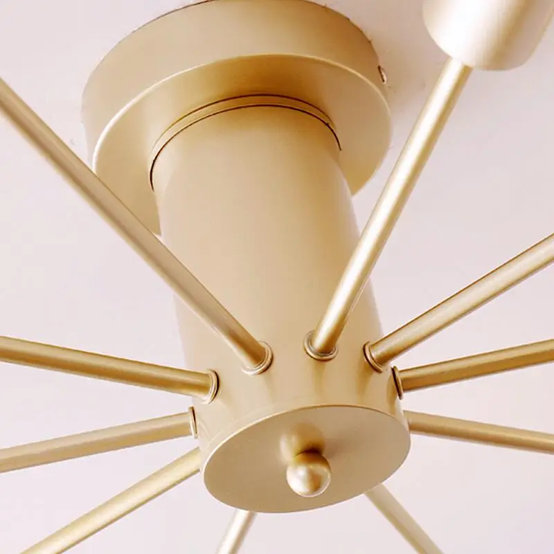 Modern Chandelier Lighting Nordic Spider 6/8/10 E27 Lights Fixture Vintage Industrial Led Ceiling Lamp for Living Room Bedroom