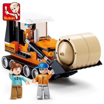 

SLUBAN 165pcs grass carrier model building kits 3D children early educational blocks toys diy action figure toys for children