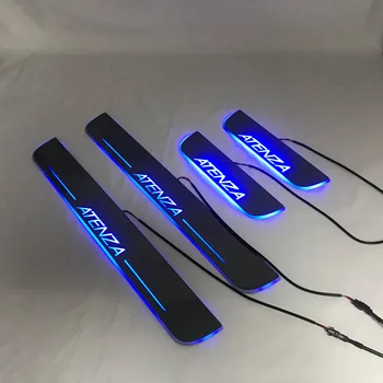 

LYQ led moving door scuff for Mazda 6 ynamic door sill plate welcome lamp lining overlay Flow/fixed light
