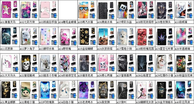 Dành Cho Samsung Galaxy Samsung Galaxy A01 A21 Ốp Lưng Da Lật Sách Đứng Trường Hợp Trên Cho Samsung S20 Ultra Plus A10 20 30 50 A20E A51 71 Ốp Lưng Capa kawaii phone case samsung