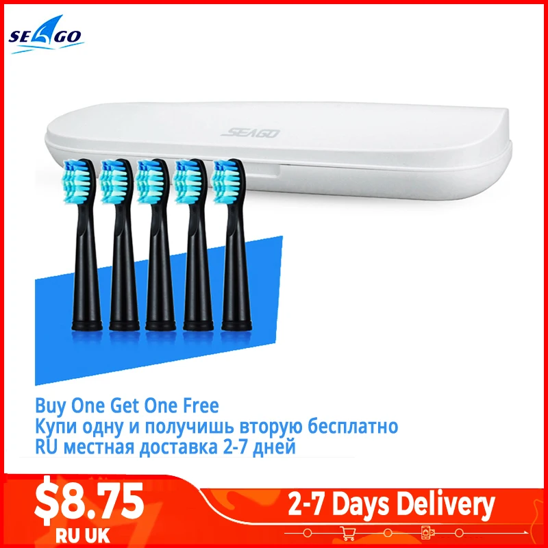Pack of 10 Sonic Replacement Tooth Brush Head for Seago Electric Toothbrush 