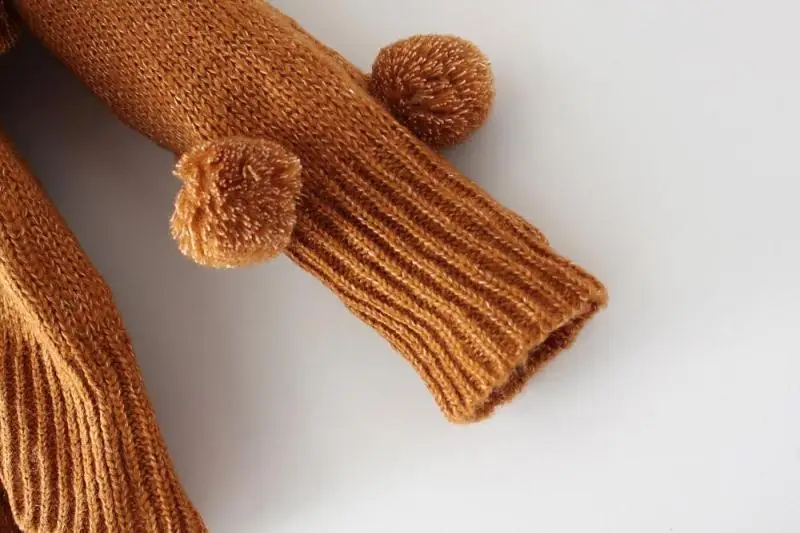 TVVOVVIN осень зима круглый вырез длинный рукав 3D пушистый Свободный Повседневный вязаный свитер женский размера плюс женский A744