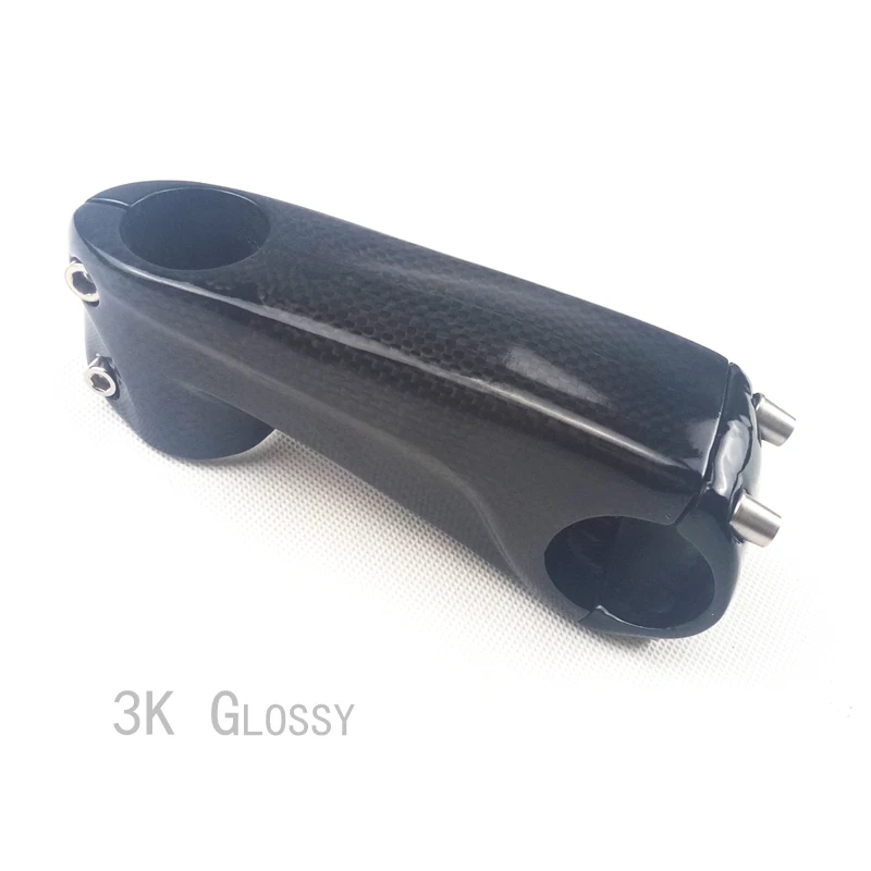 Glossy 110mm T800 углеродный колпачок для руля велосипеда, 6 градусов углеродный стержень для шоссейного велосипеда, положительные и отрицательные велосипедные запасные части 28,6 мм - Цвет: Glossy 110mm