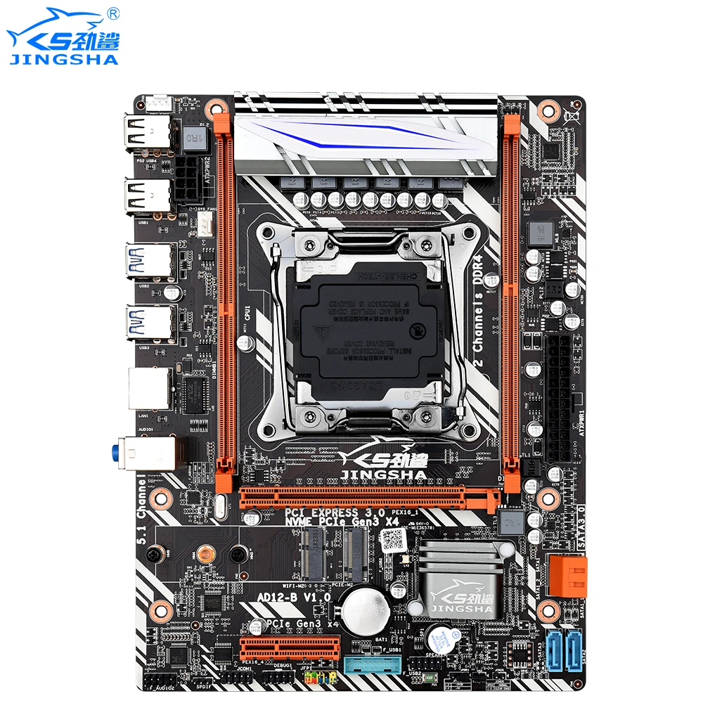 Best Price JINGSHA X99 Motherboard LGA 2011-v3 E5 v3 CPU Dual DDR4 DIMM X99 D4 Motherboard 4*SATA 3 PCI-EX16 Slots M.2 Port Up to 256