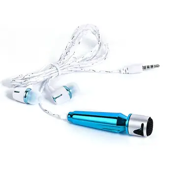 

Microphones microphone for phone filter with earphone kit recorder smartphone karaoke mini microphone for phone external