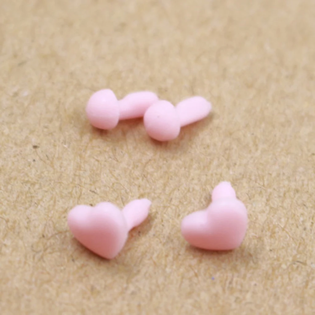 6 Colors Lovley Heart-Shape Ear Stud Make Up for 12