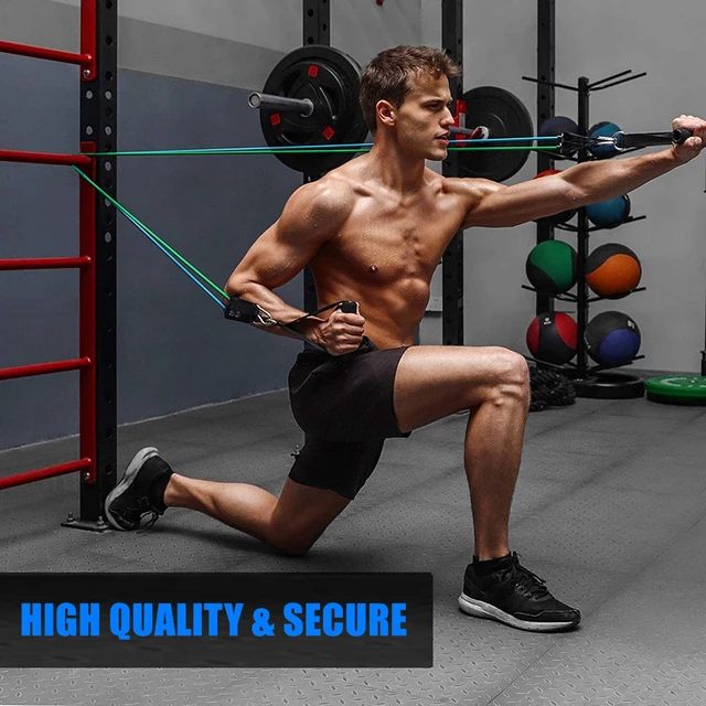 100 LBS Resistance Bands Set 150 LBS Sports Elastic Bands Rubber Bands for Fitness Expander Workout Gym Home Exercise 2