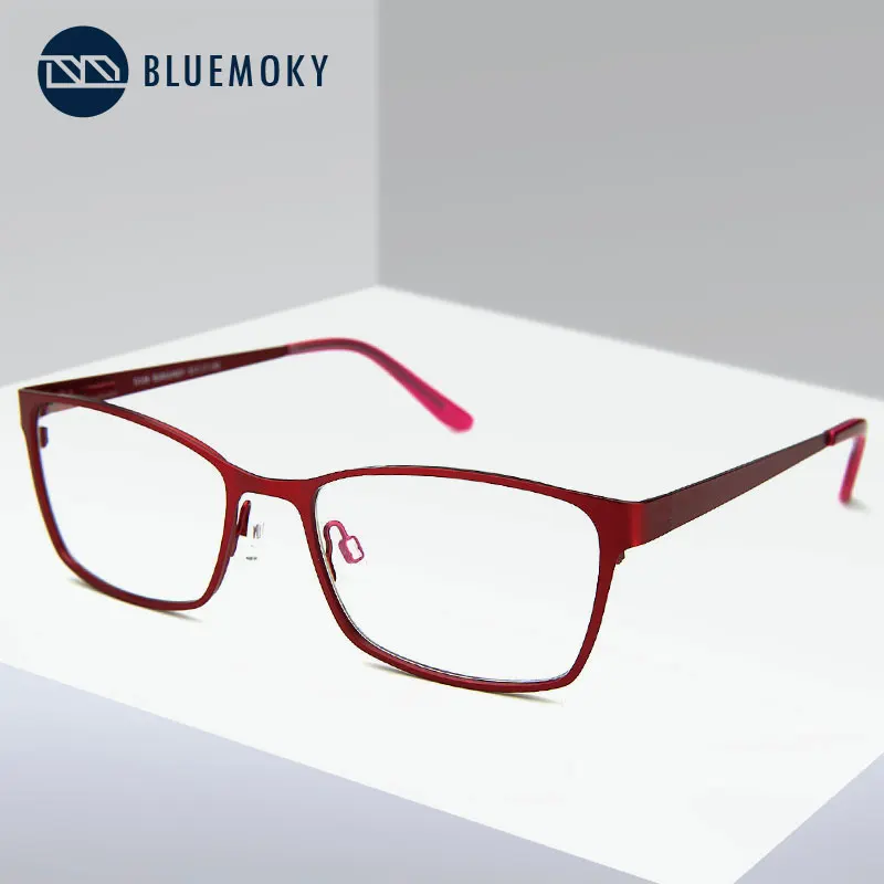 

BLUEMOKY Red Frame Prescription Glasses Women Anti-Blue-Ray Photochromic Eyeglasses Frame Optical Myopia Hyperopia Eyewear 2019