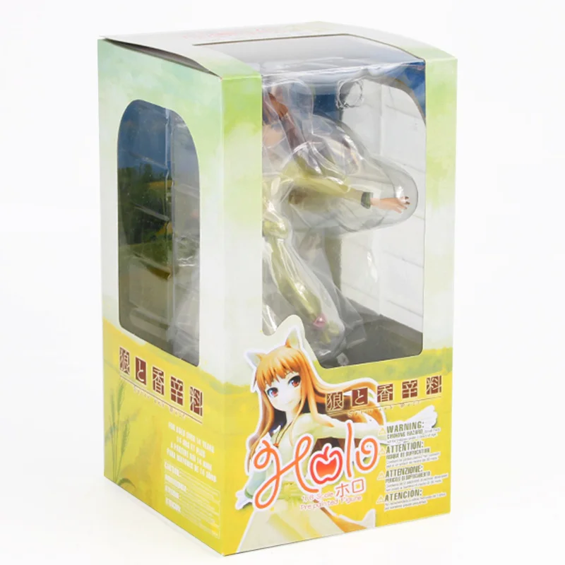 with box A Фигурка аниме Spice and Wolf Figure Holo свадебное платье Ver. Holo обновление 1/8 Масштаб ПВХ фигурка коллекционная игрушка - Цвет: with box A