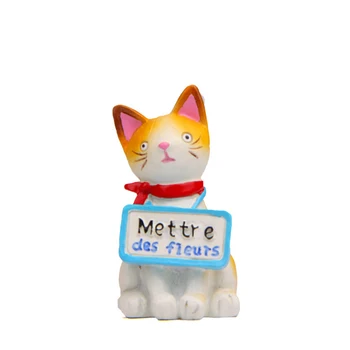 

1pcs Kawaii Sitting Posturecat Zakka Figure Resin Model Figure Tools Props Ornaments Home