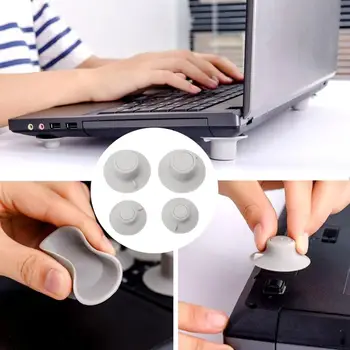 

4 Pcs Laptop Stand Universal Desktop Laptop Holder Mini Portable Cooling Pad Notebook Stand for Computer Pad Cooling Feet Holder