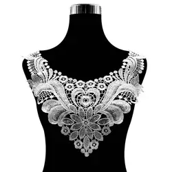 Women Fake Collar Polyester Embroidered Fake Collar Sewing Applique Lace Collar Neckline Ancient Crafts Dress Shirt Accessories