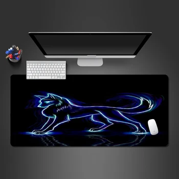 

3D Blue Wolf Mouse Pad High Quality PC Gaming Pad Computer Gamer Keyboard Mouse Rubber Mat To Gamer Best Selling Christmas Gifts