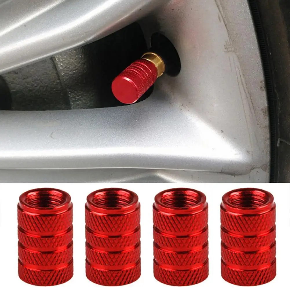 4x Car Wheel Tire Air Pressure Valve Stems Cap Dust Cover Anti-theft Accessories 