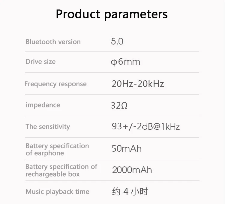 Наушники TWS с поддержкой беговой гарнитуры HIFI мини Bluetooth 5,0 в уши беспроводной 205 вызова