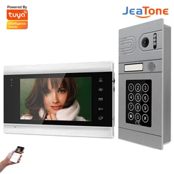Jeatone – visiophone sans fil wi fi avec verrouillage, interphone vidéo avec système de glissement de mot de passe, pour maison et appartement, AHD960P, Tuya 