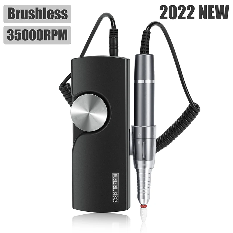 

Brushless Motor 35000RPM Nail Drill Machine Portable Electric Manicure Drill Rechargeable Cordless Efile Nail Drill Polisher