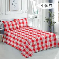 WOSTAR Bohemian retro plaid bed sheet set and pillowcase soft cozy home textile luxury bedding single double queen king size 6