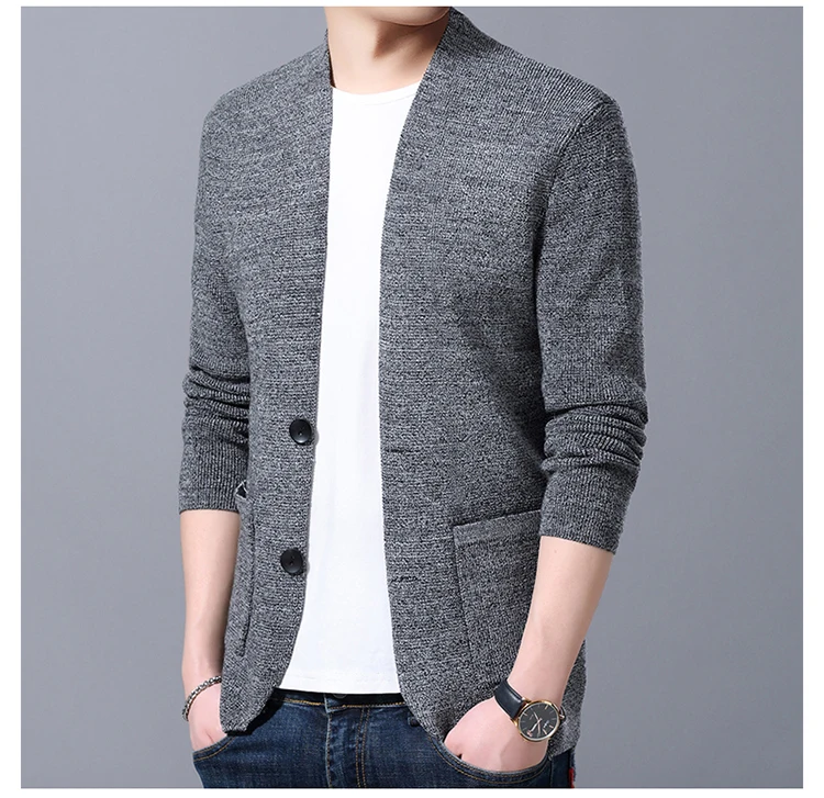 Sweater Cardigan Men's Wool Single Breasted Simple Solid Color Style Loose Knit Jacket Coat Asian Size M-4XL 2022 New mens cable knit jumper