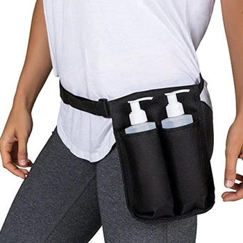 

Waist Pack Double Soft Heavy Duty Dispenser Lotion Essential Oil Oxford Cloth Adjustable Durable Massage Bottle Holster Holder