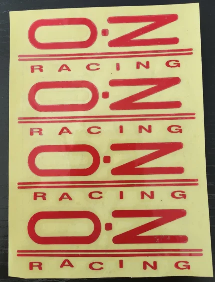 4 x OZ Racing Наклейка на обод колеса для O.Z ралли Ван спица для колеса Стикеры s авто тюнинг аксессуары для укладки волос - Название цвета: Red OZ