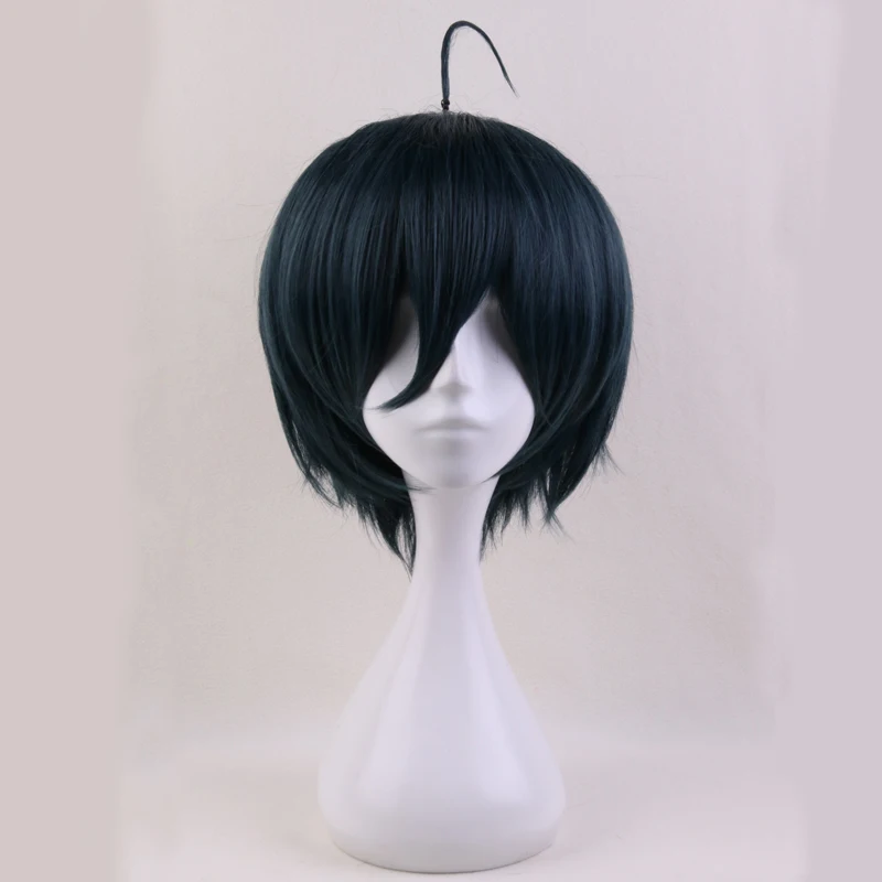 Shuichi Saihara Wig Danganronpa V3: Killing Harmony Wigs Heat Resistant Synthetic Hair Cosplay + Cap | Тематическая одежда и
