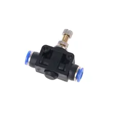 10 шт./компл. пуш-ап-в Скорость Управление; 6 мм воздушного потока герметичный Управление клапан 360 Вращение трубы разъем клапан Управление;