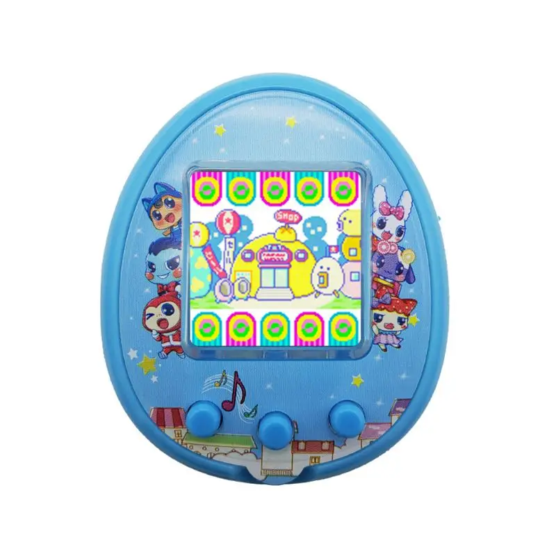 Tamagotchis Забавная детская электронная игрушка питомец цифровая машина Ностальгический виртуальный Cybe - Цвет: Синий