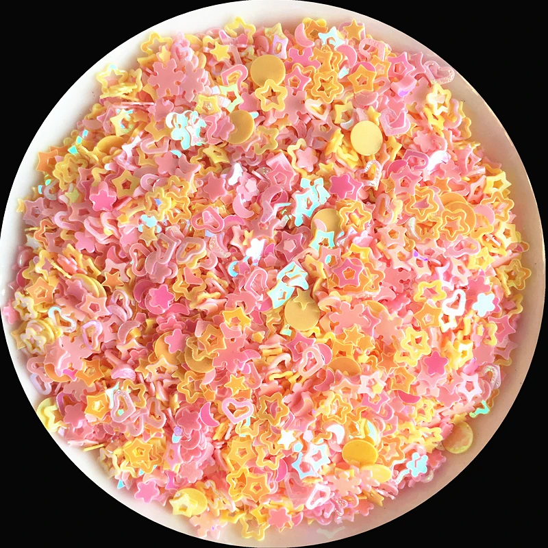 Multi Shape PVC Sequins 20g 3-5mm for Nail Art Wedding Decoration