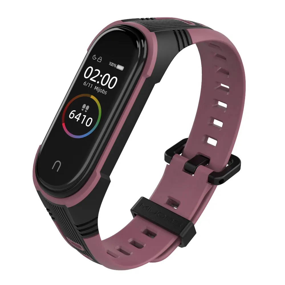 Silicone Strap For Xiaomi Mi Band 8 7 6 5 4 3 Wristband Accessories silicone wrist strap fitness tracker strap silicone watch strap silicone watch band watch strap smart bracelet strap