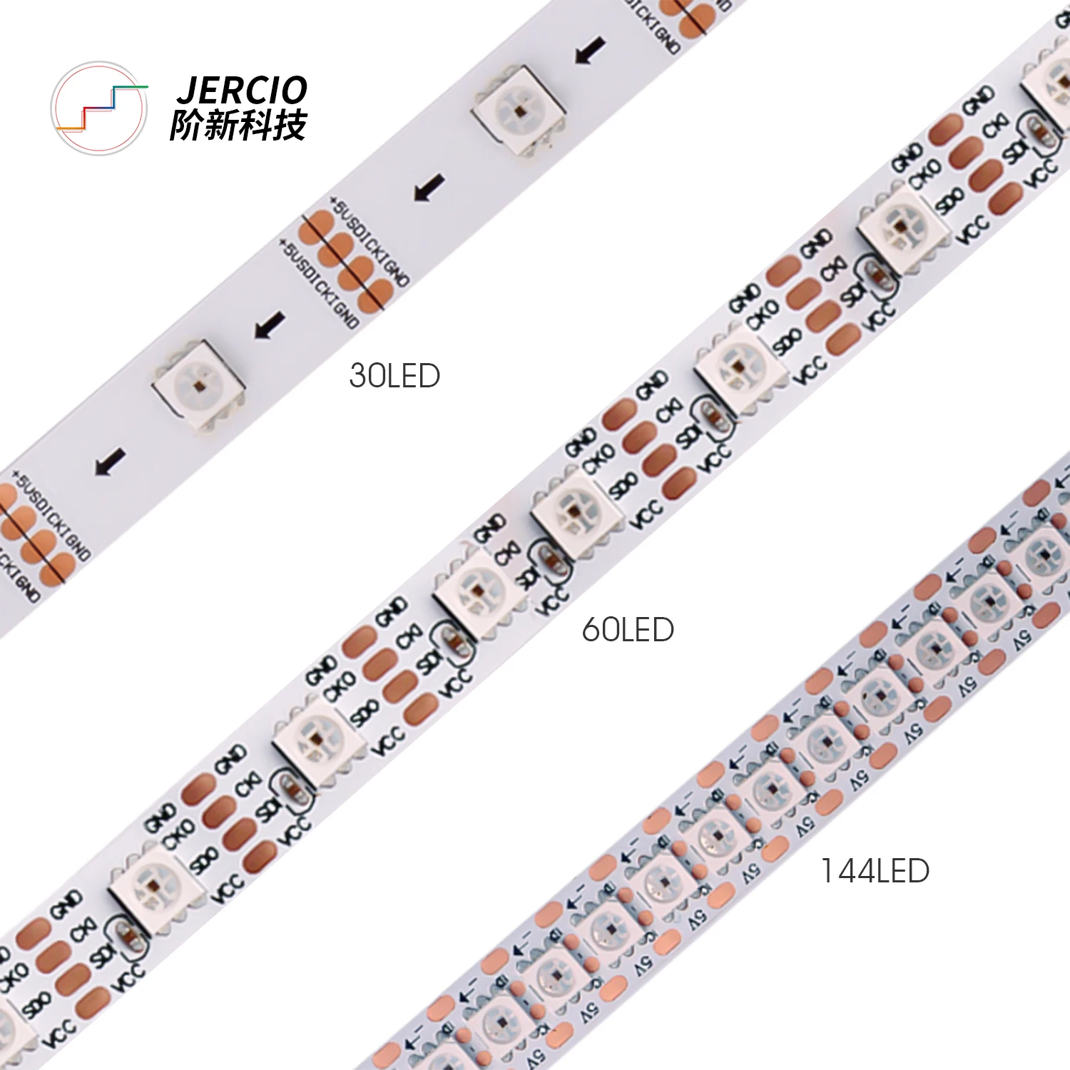 JERCIO SK9822 подобный APA102C 30/60/144 двухсигнальный провод светодиоды/пиксель/м