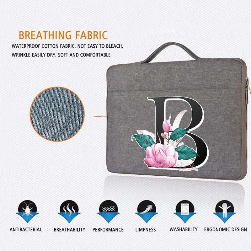 Luva do Portátil para Xiaomi Asus Dell Apple Huawei Casual Maleta à Prova Impermeável Água Bolsa de Viagem Portátil para 10.1 11.6 12 14 15.6 Polegada Case - Imagem 3