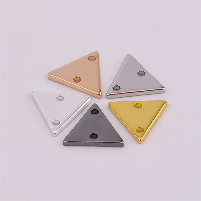 8 мм двойное отверстие геометрические ювелирные изделия в форме треугольника