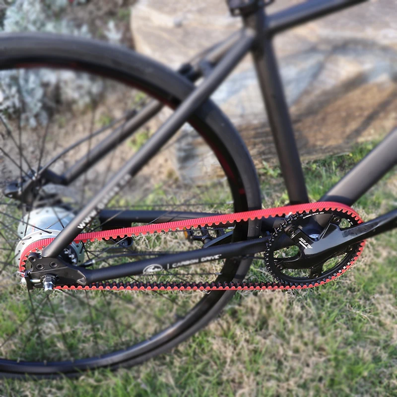 USA cancelli pignoni per biciclette cinghie dentate in fibra di carbonio  puleggia cinghia trapezoidale in gomma CDX cinghia di trasmissione per bici  11MM pista centrale pignone anteriore|Bicycle Crank \u0026 Chainwheel| -  AliExpress