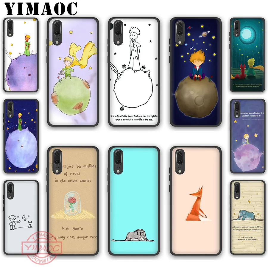 YIMAOC Lovely the Little Prince fox On Mint Soft Silicone Case for Huawei P30 P20 Pro P10 P9 P8 Lite 2017 2018 2019 | Мобильные