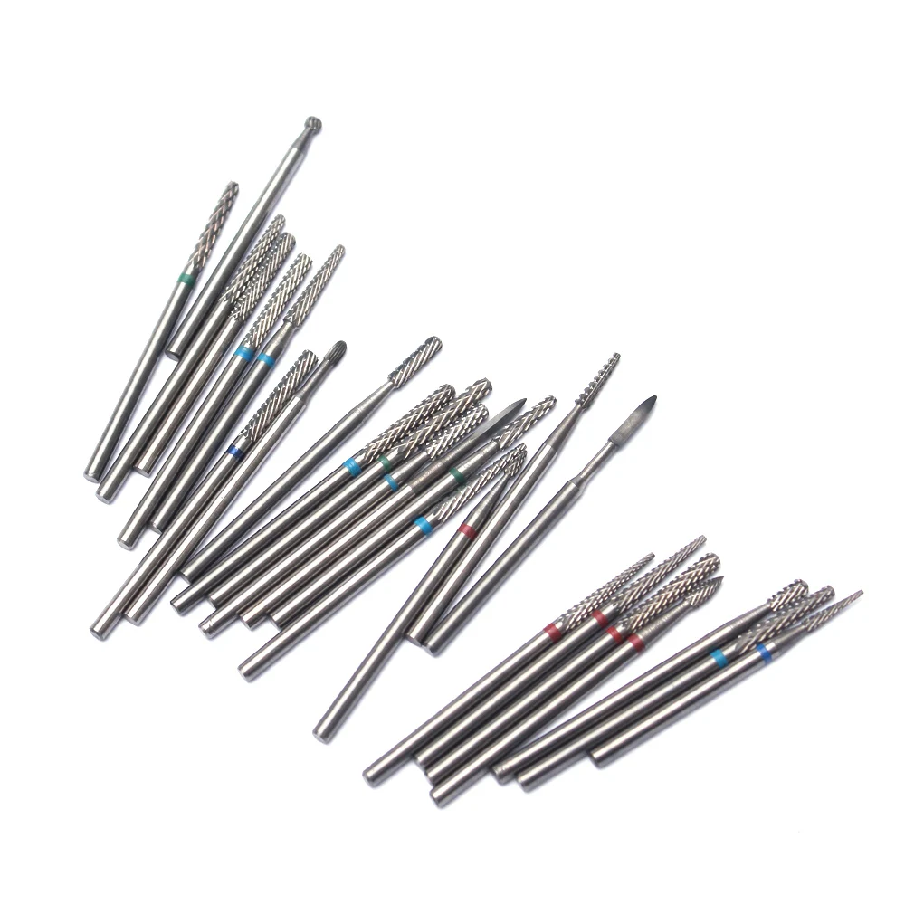 Manicure Drill Bits Milling Cutter Carbide Cutter Cone Ceramic Nail Drill Bits Electric Machine Cuticle Remove Accessories nail drill bit nail drill bits cuticle remover bit nail manicure accessories