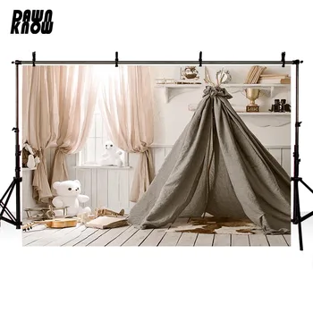 

DAWNKNOW Indoor Tent Vinyl Photography Background For Baby Photo Shoot Backdrop For Wedding Photo Studio G1063