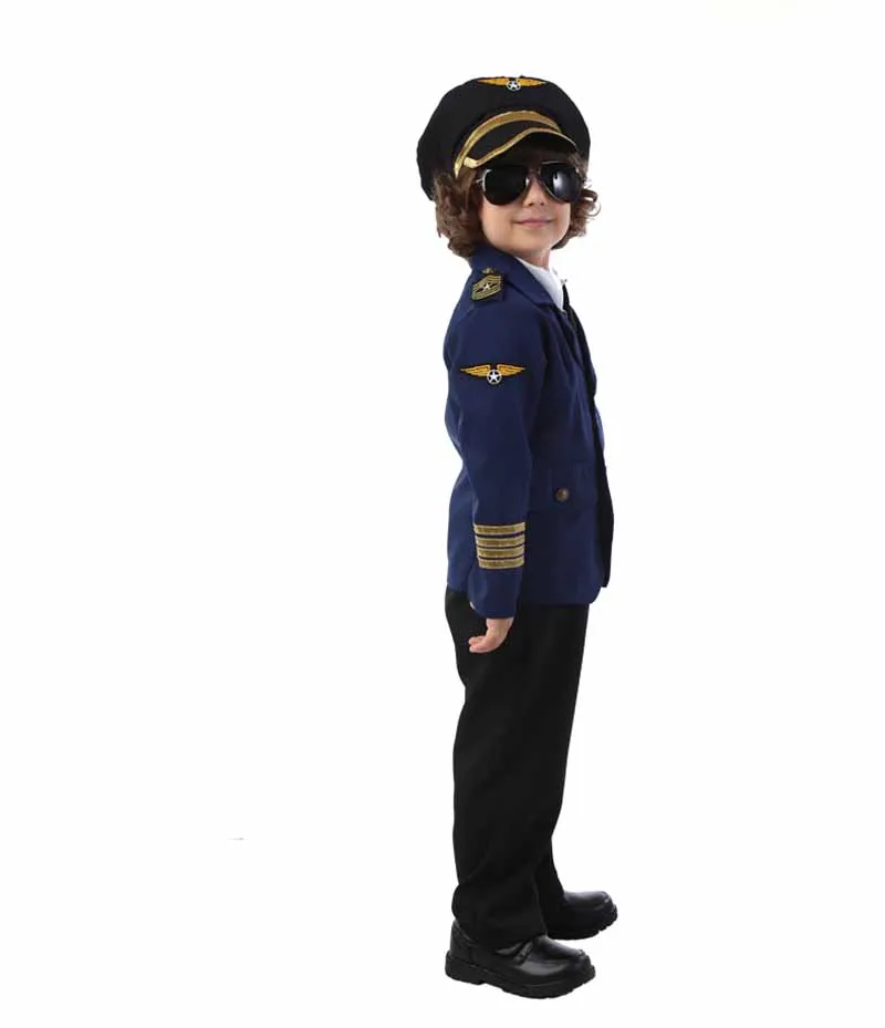 Детский новогодний костюм для мальчиков; костюм капитана морского флота; карнавальный костюм; подарок на день рождения для мальчиков; От 2 до 12 лет