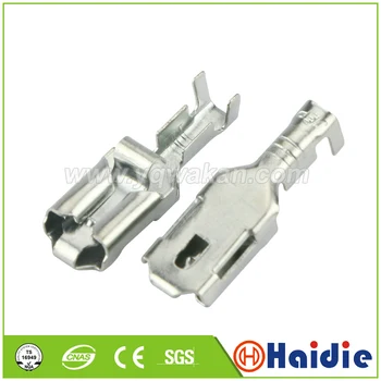 

Free shipping 50pcs terminal auto wiring terminals contacts crimp pin loose Tin-plated terminals DJ624-D6.3B