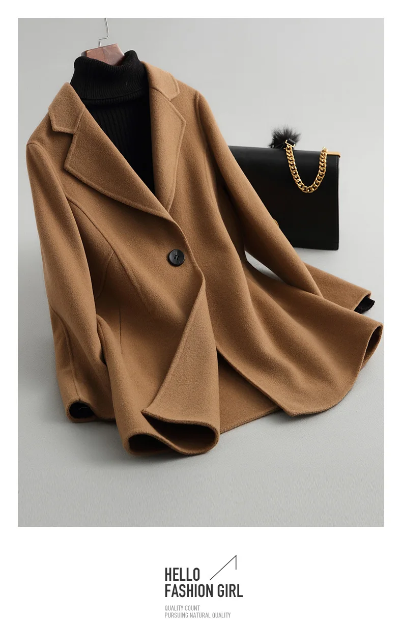 camel colored wool coat