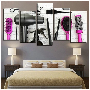 

Diy 5d diamond embroidery 5pcs Hairdressing Tools Scissors Comb diamond painting cross stitch Barbershop Beauty Salon ZP-2879