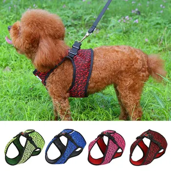 

Adjustable Dog Reflective Safety Harness Quick Release Dog Puppy Walking Vest With Leash Ring For Small Medium Dogs Cats New hot