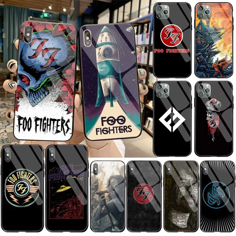 FOO FIGHTERS Phone Case Tempered Glass For iPhone 11 Pro XR XS MAX 8 X 7 6S 6 Plus SE 2020 case pitaka case
