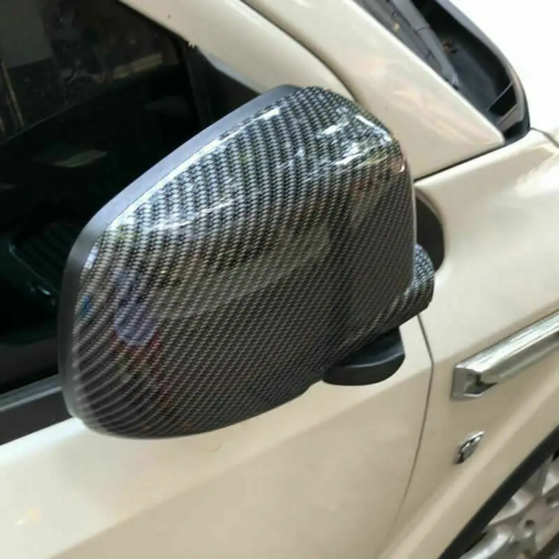 Подходит к Dodge Journey Fiat Freemon 2009- карбоновое волокно вид двери зеркало крышка отделка