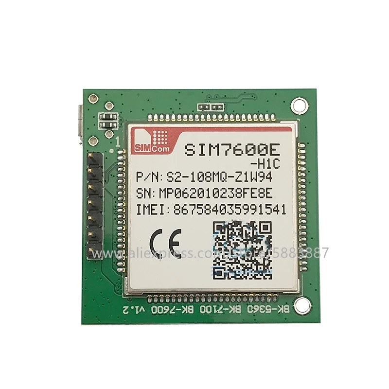 Коммутационная плата SIMCOM SIM7600E-H1C сварной фирменный модуль 4G LTE Cat1 B1 B3 B7 B8 B20 GNSS GPS