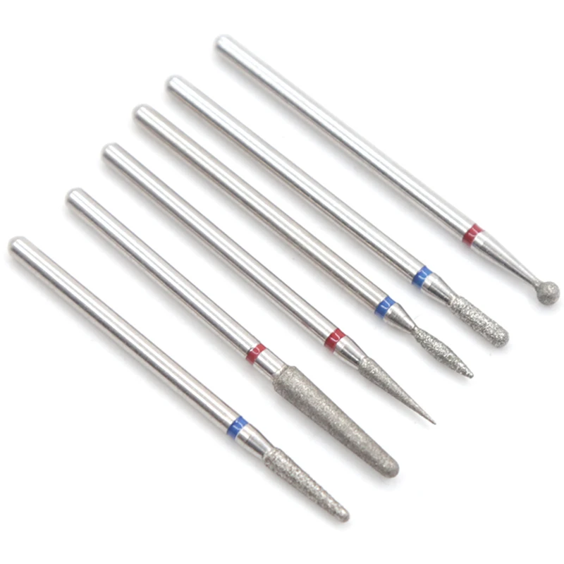 71 6PCS Diamond Cutters for Manicure Set Silicon Ceramic Stone Nail Drill Bits Set Milling Cutters for Pedicure Manicure Machine - Цвет: 71