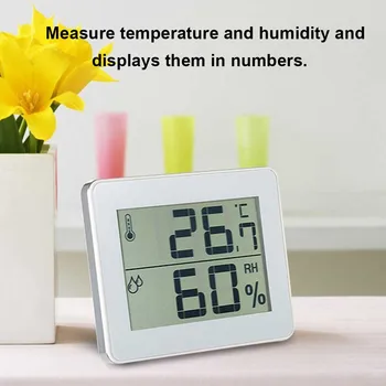 

Digital Indoor Climate Control Smart Home Portable Multifunction Weather Station Gauge Temperature Humidity Meter Electronic